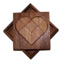 casse-tête Tangram Coeur