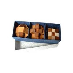 Casse-tête coffret cadeaux coffret de 3 casse tete